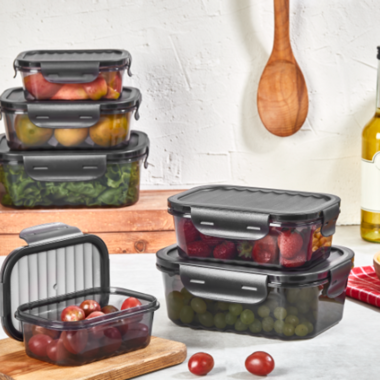 RECIPIENTE HERMETICO RECTANGULAR 500 ML