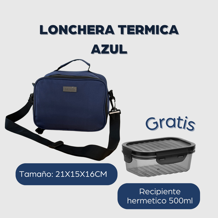 LONCHERA TÉRMICA AZUL