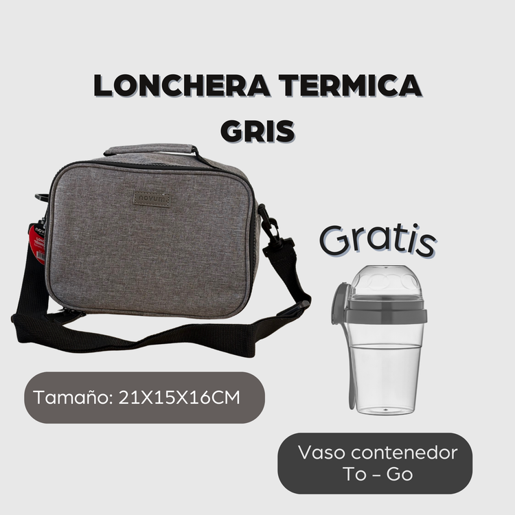 LONCHERA TÉRMICA GRIS