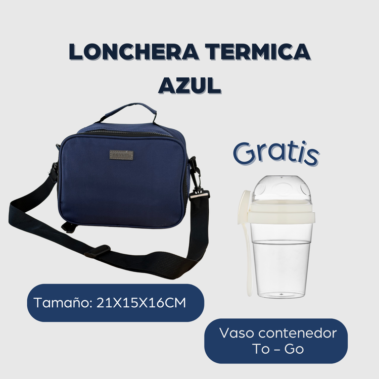 LONCHERA TÉRMICA AZUL