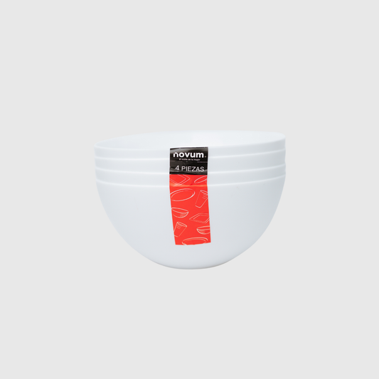 SET X 4 BOWLS REDONDOS (700 ML) BLANCO