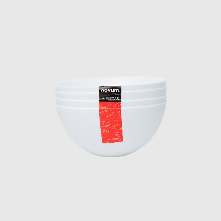 SET X 4 BOWLS REDONDOS (700 ML) BLANCO