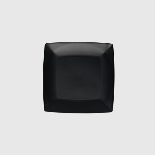 SET X 4 PLATOS CUADRADOS (23.6 CM) NEGRO