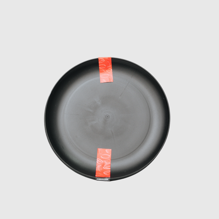 SET X 4 PLATOS REDONDOS (20 CM) NEGRO