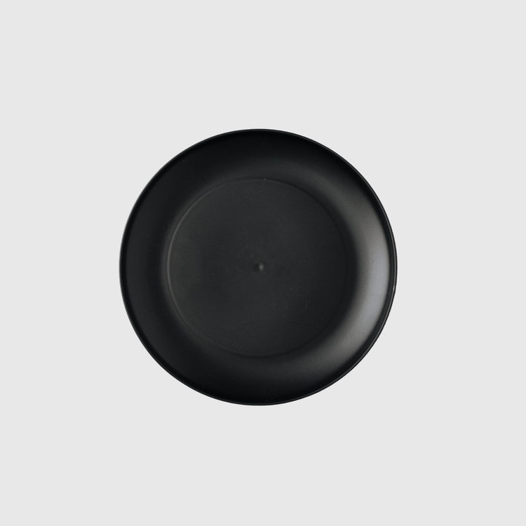 SET X 4 PLATOS REDONDOS (20 CM) NEGRO