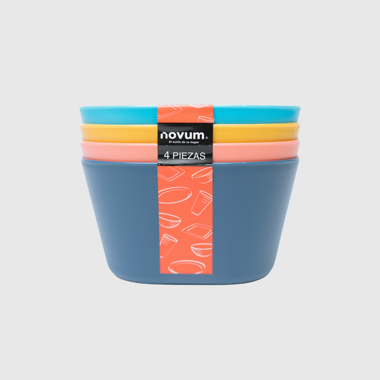 SET X 4 BOWLS (540 ML) MULTICOLOR