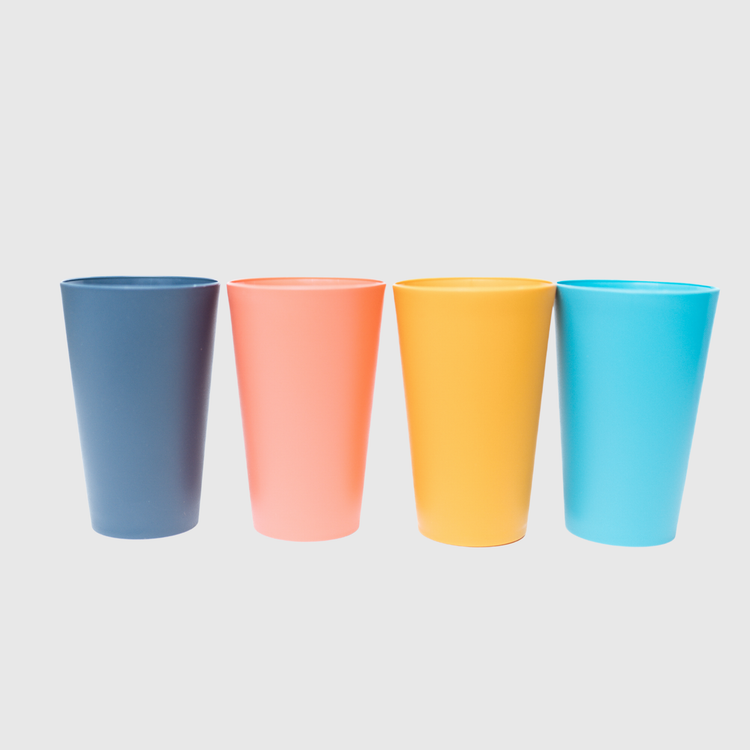 SET X 4 VASOS (420 ML) MULTICOLOR