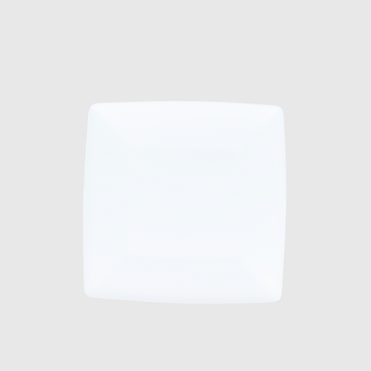 SET X 4 PLATOS CUADRADOS (19.3 CM) BLANCO