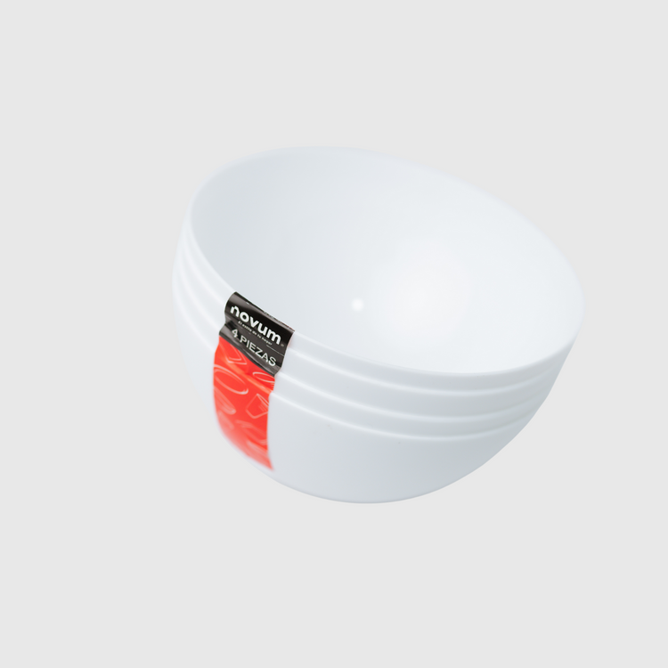 SET X 4 BOWLS REDONDOS (700 ML) BLANCO
