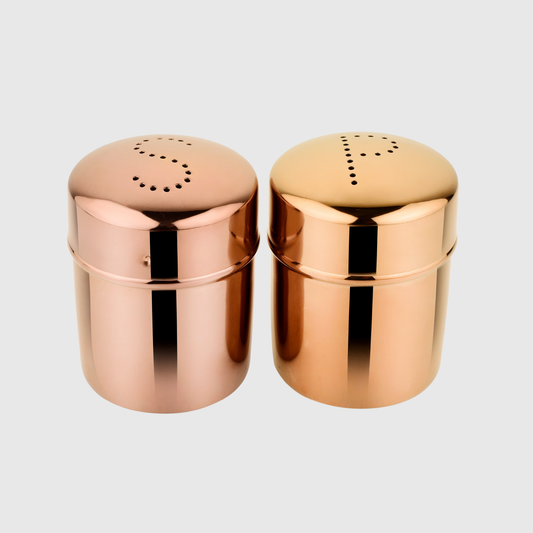 SALERO Y PIMENTERO ORO ROSA