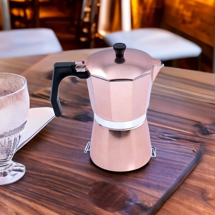 CAFETERA ORO ROSA 9TZ