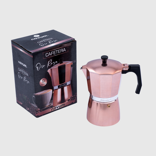 CAFETERA ORO ROSA 9TZ