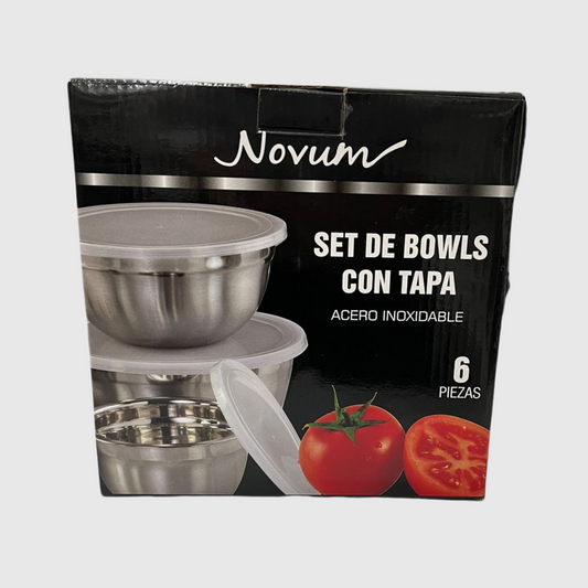 SET DE BOWLS CON TAPA