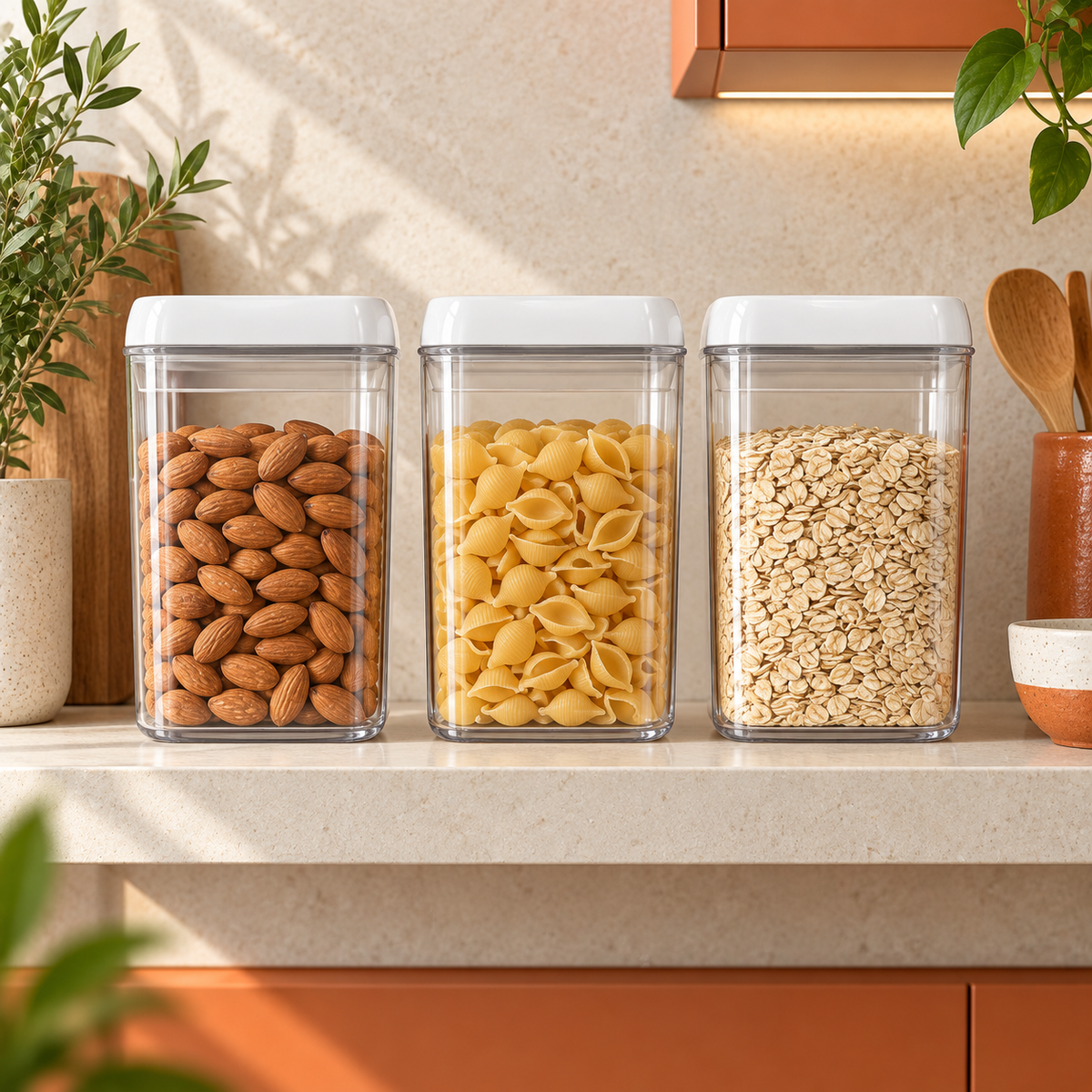 Recipiente hermético de 1.7 L para alimentos