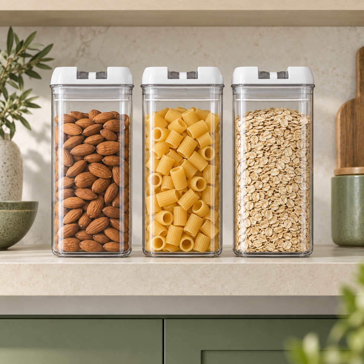 Recipiente hermético de 1.2 L para alimentos