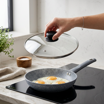 Tapa de vidrio templado de 24 cm para sartén