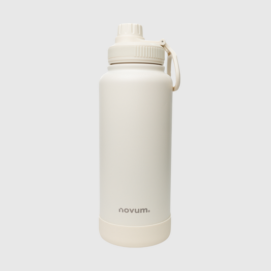 TERMO DEPORTIVO 32 OZ/ 950 ML MARFIL CON BASE SILICONA