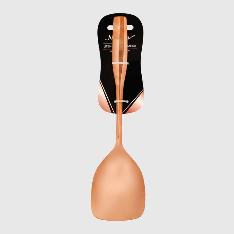 CUCHARA ARROZ HOSTESS CON PVD ORO ROSA