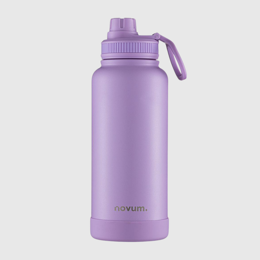 TERMO DEPORTIVO 32 OZ/ 950 ML LILA CON BASE SILICONA