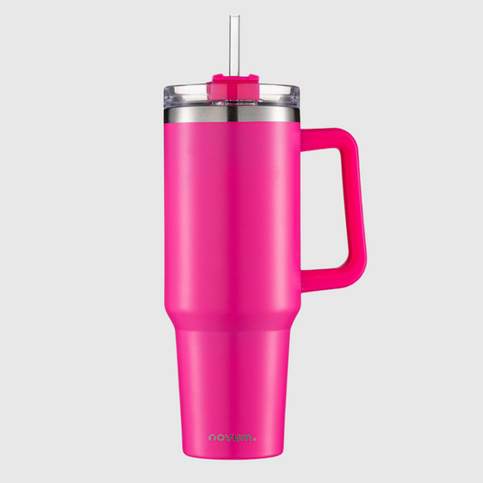 TERMO 40 OZ / 1.2 LTS FUCSIA CON AGARRADERA